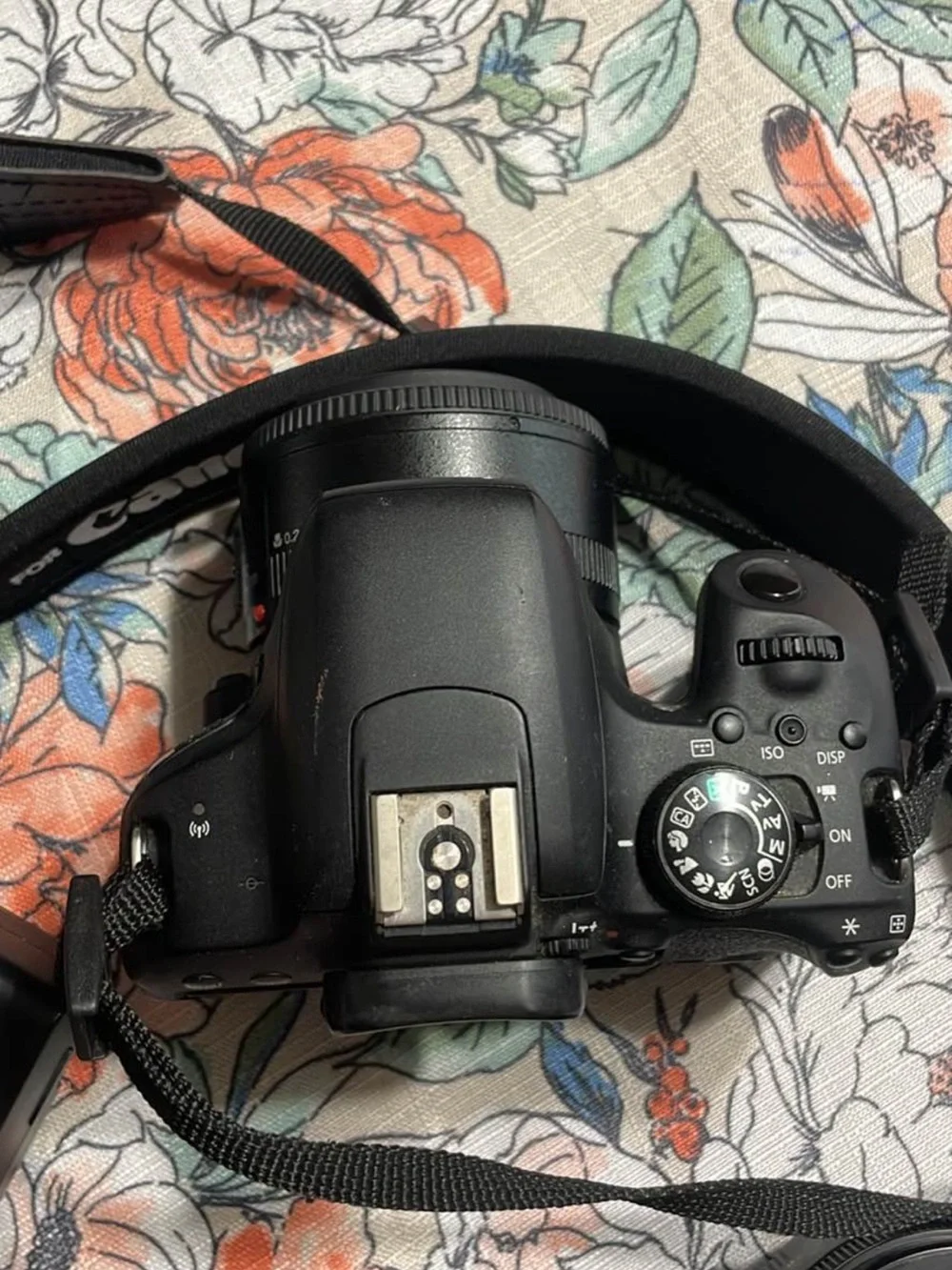 Canon Black t7i Camera with Two Lenses and Battery Charger